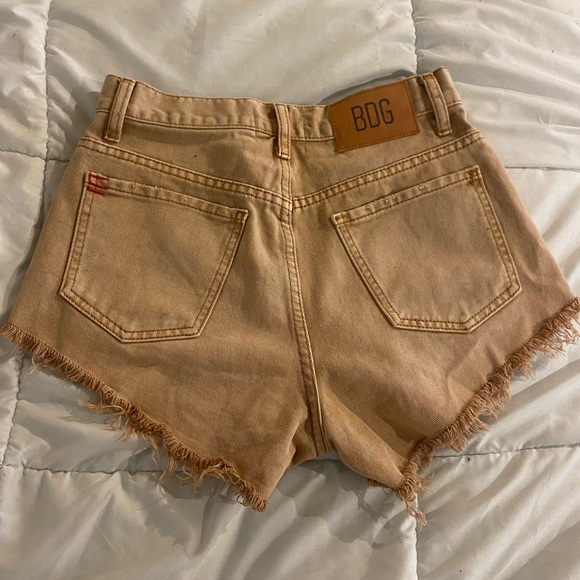 BDG Tan Denim Shorts - Picture 5 of 5